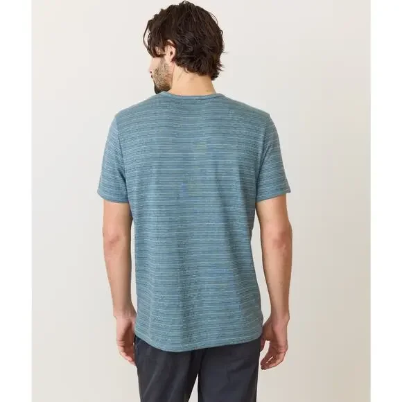 Marine Layer Signature Jacquard Crew T-Shirt M / L - Picture 2 of 11